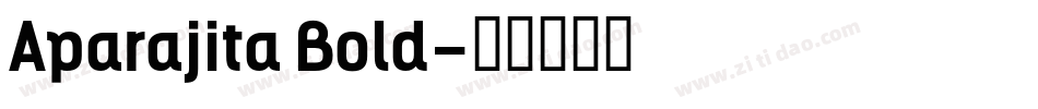 Aparajita Bold字体转换
